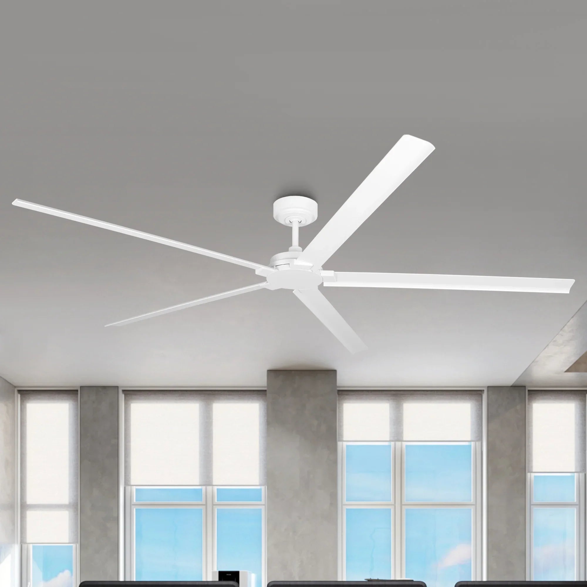 72 Inch 84 Inch Winni All-Aluminum IPX4 Outdoor Ceiling Fan with Remote Control