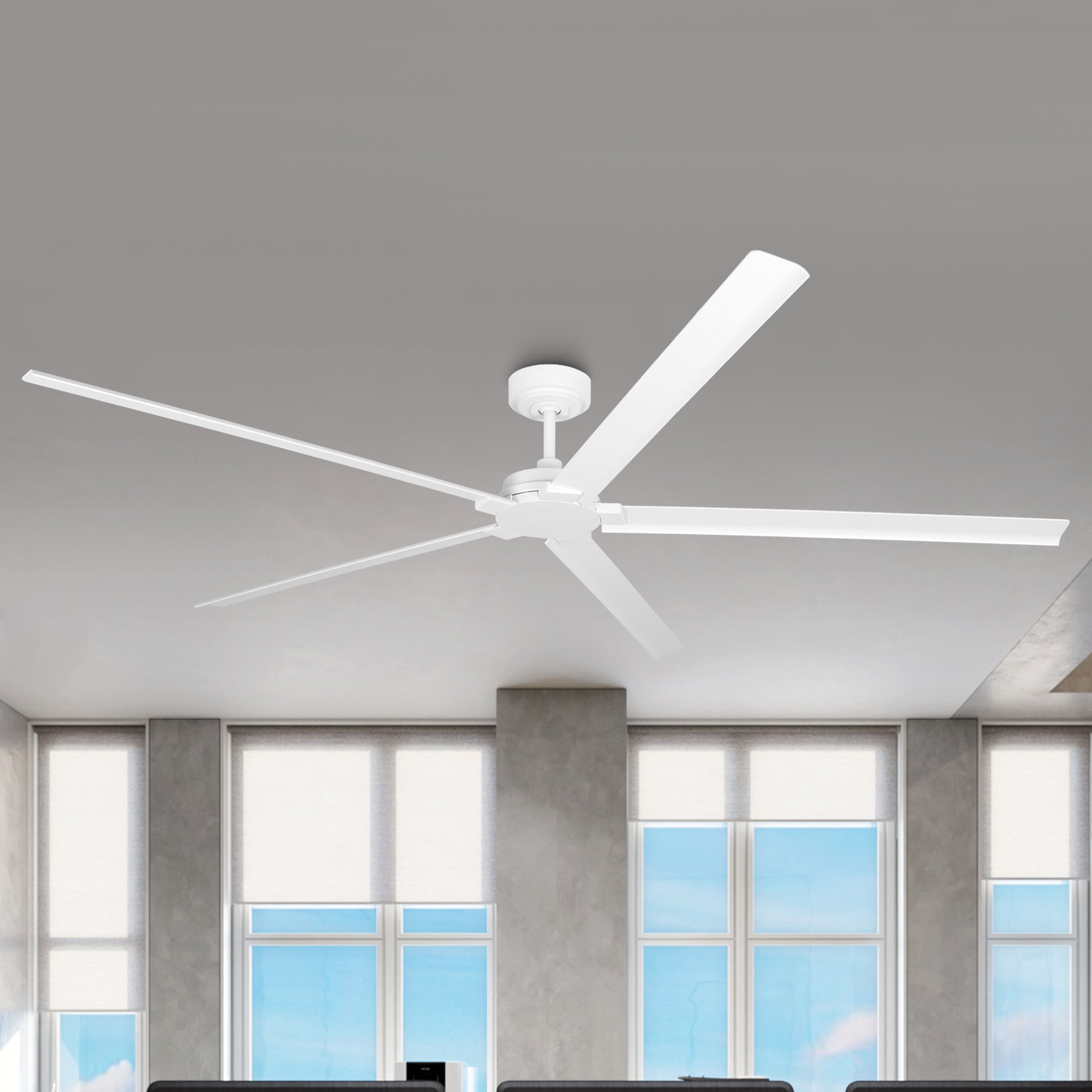 72 Inch 84 Inch Winni All-Aluminum IPX4 Outdoor Ceiling Fan with Remote Control