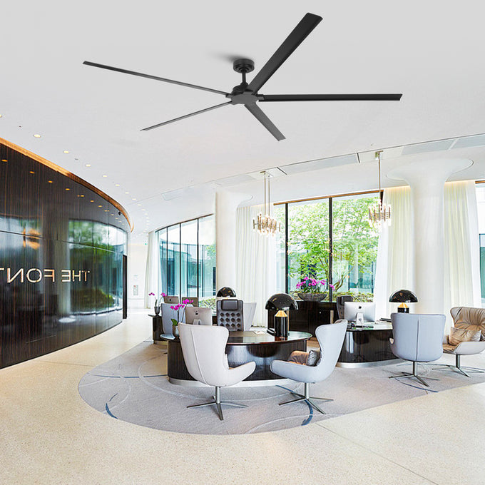 72 Inch 84 Inch Winni All-Aluminum IPX4 Outdoor Ceiling Fan with Remote Control
