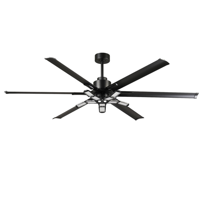 72 Inch 84 Inch Arlene HVLS Large Ceiling Fan with Foldable LED & Remote Control