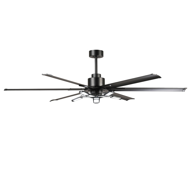 72 Inch 84 Inch Arlene HVLS Large Ceiling Fan with Foldable LED & Remote Control