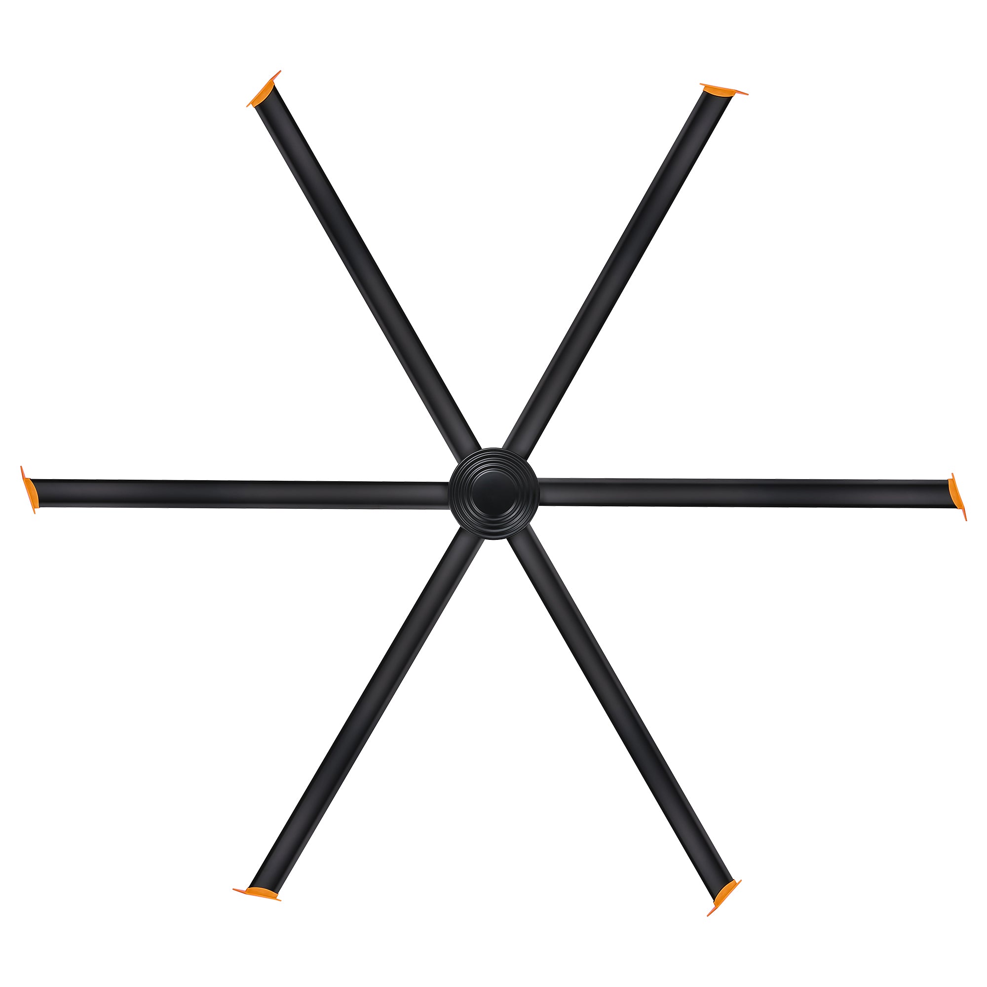 120" Isaac HVLS Fan Black Industrial Extra Large Ceiling Fan with Remote Control