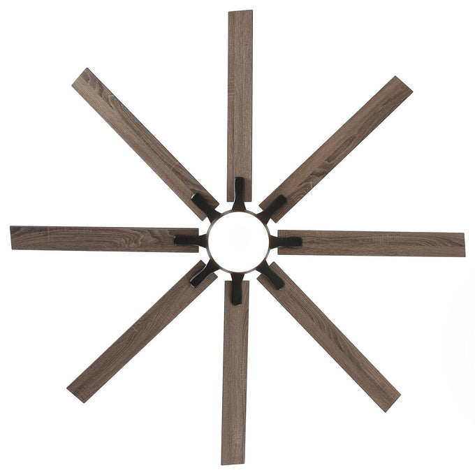 65 Inch Teresa Modern Double-sided Blades Ceiling Fan with Remote Control and LED Light