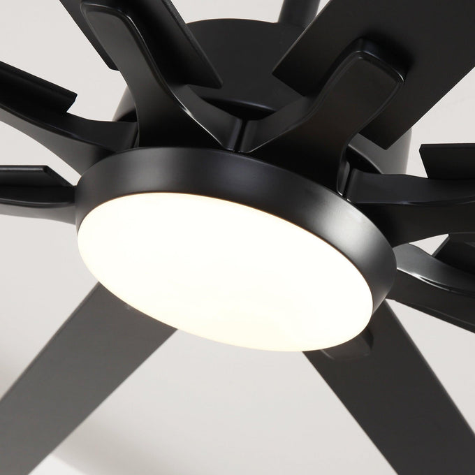 65 Inch Teresa Modern Double-sided Blades Ceiling Fan with Remote Control and LED Light