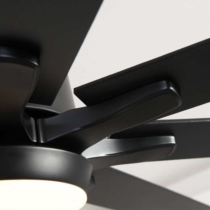 65 Inch Teresa Modern Double-sided Blades Ceiling Fan with Remote Control and LED Light