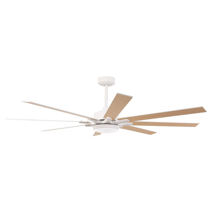 65 Inch Teresa Modern Double-sided Blades Ceiling Fan with Remote Control and LED Light