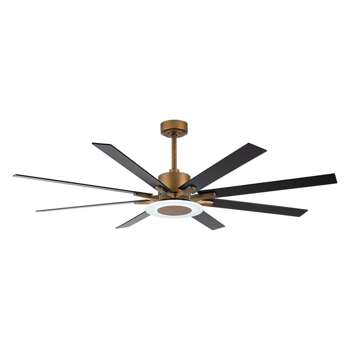 65 "Godavari Industrial Downrod Mount Reversible Ventilador de Techo con Iluminación LED y Control Remoto