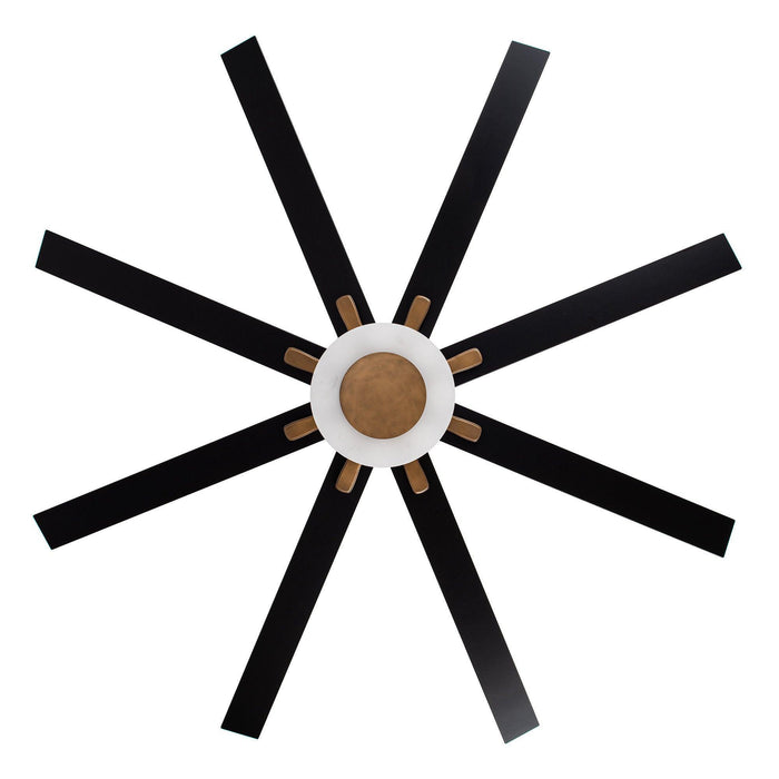 65 "Godavari Industrial Downrod Mount Reversible Ventilador de Techo con Iluminación LED y Control Remoto