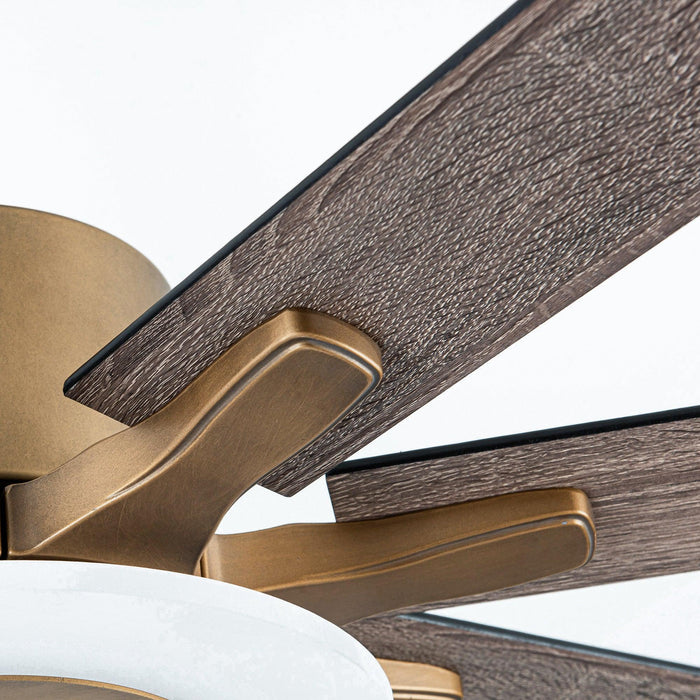 65 "Godavari Industrial Downrod Mount Reversible Ventilador de Techo con Iluminación LED y Control Remoto