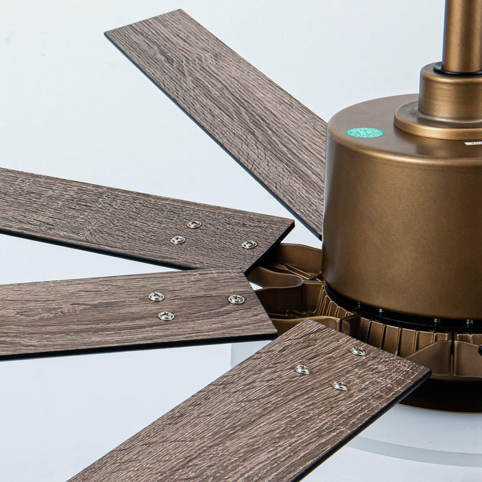 65 "Godavari Industrial Downrod Mount Reversible Ventilador de Techo con Iluminación LED y Control Remoto