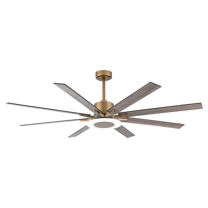 65 "Godavari Industrial Downrod Mount Reversible Ventilador de Techo con Iluminación LED y Control Remoto