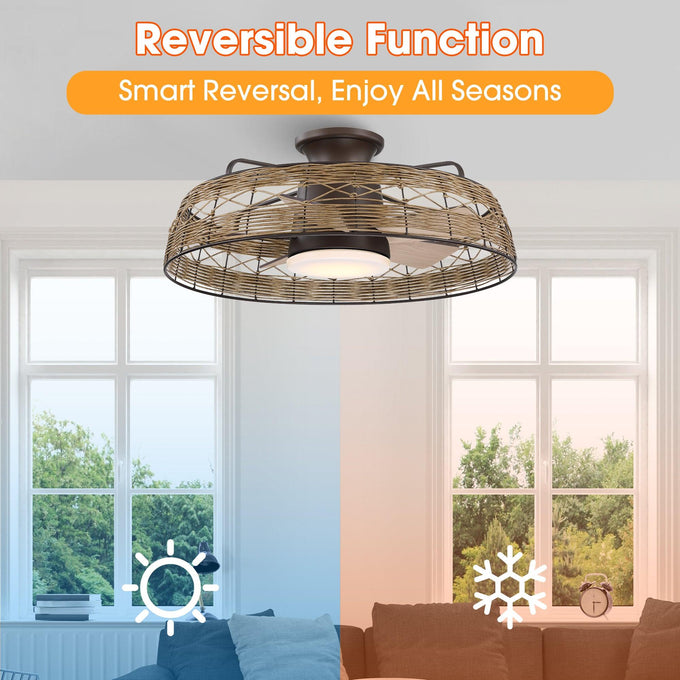 Ventilador de techo reversible de 27