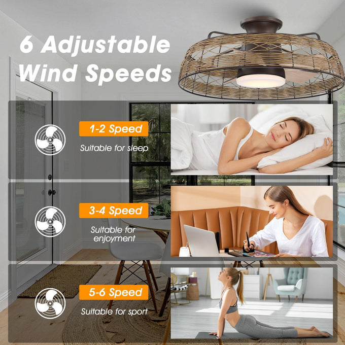Ventilador de techo reversible de 27