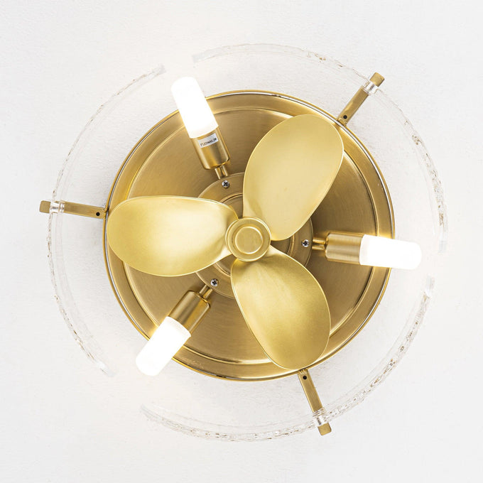 Ventilador de techo con motor de CC Vaczon y luz de 13 pulgadas