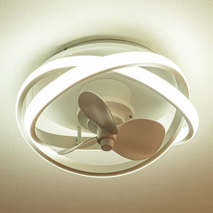 Ventilador empotrado Vaczon de 13" con luz y control remoto