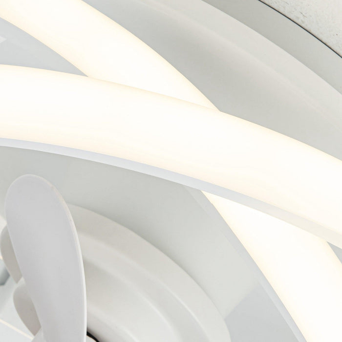 Ventilador empotrado Vaczon de 13" con luz y control remoto