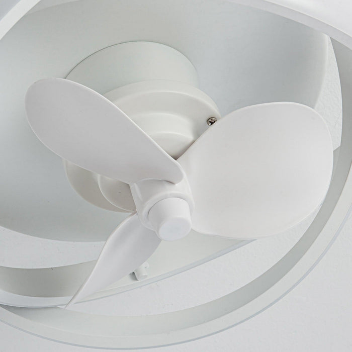 Ventilador empotrado Vaczon de 13" con luz y control remoto