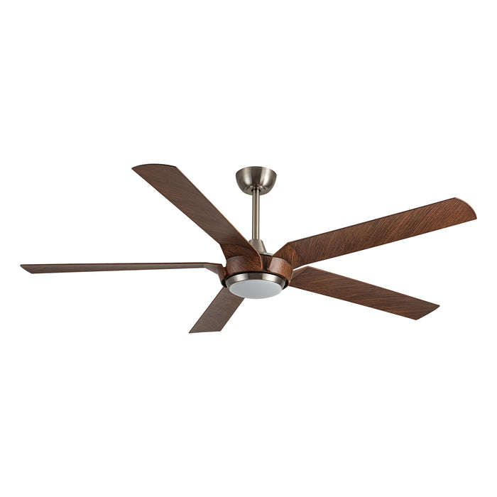 65" Fury Traditional DC Motor Downrod Mount Ceiling Fan with Lighting and Remote Control