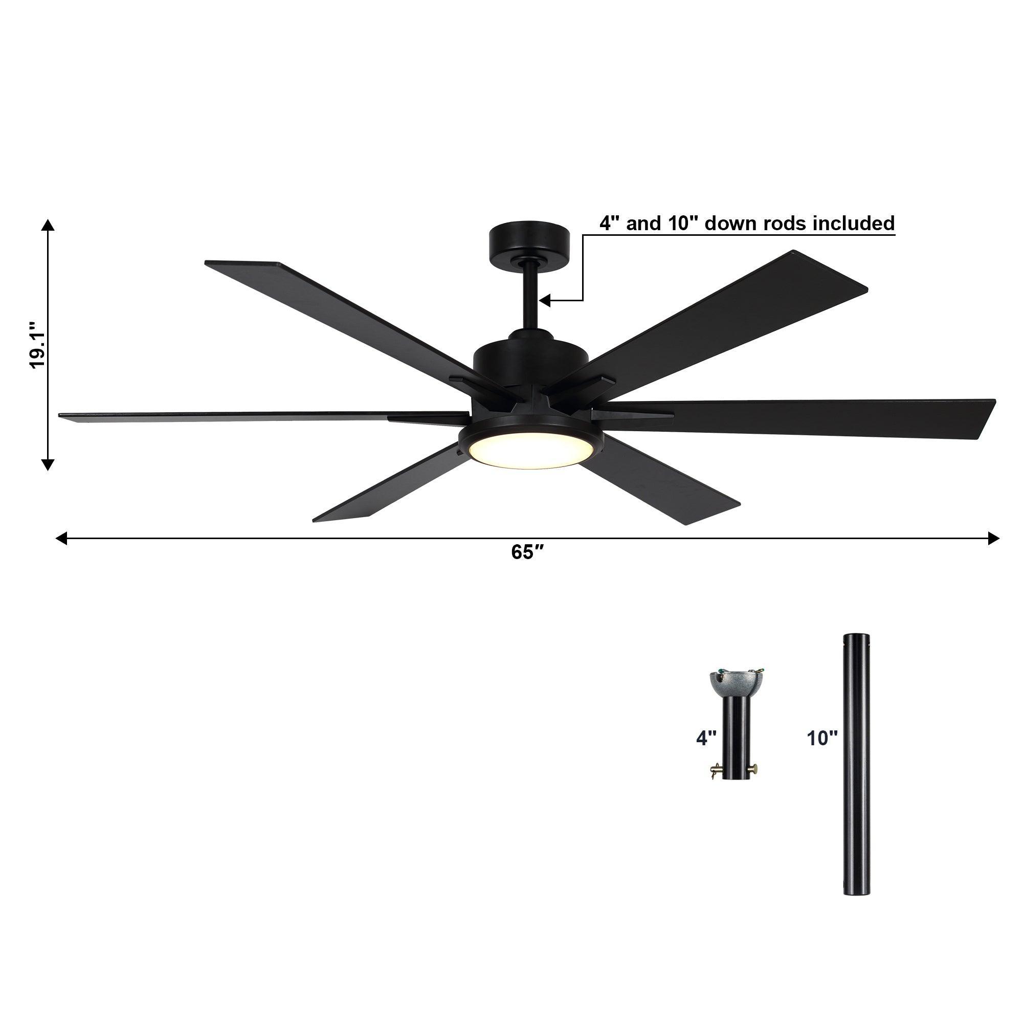 Ventilador de techo industrial Amold de 65