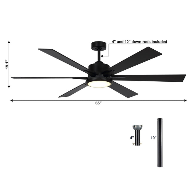 Ventilador de techo industrial Amold de 65