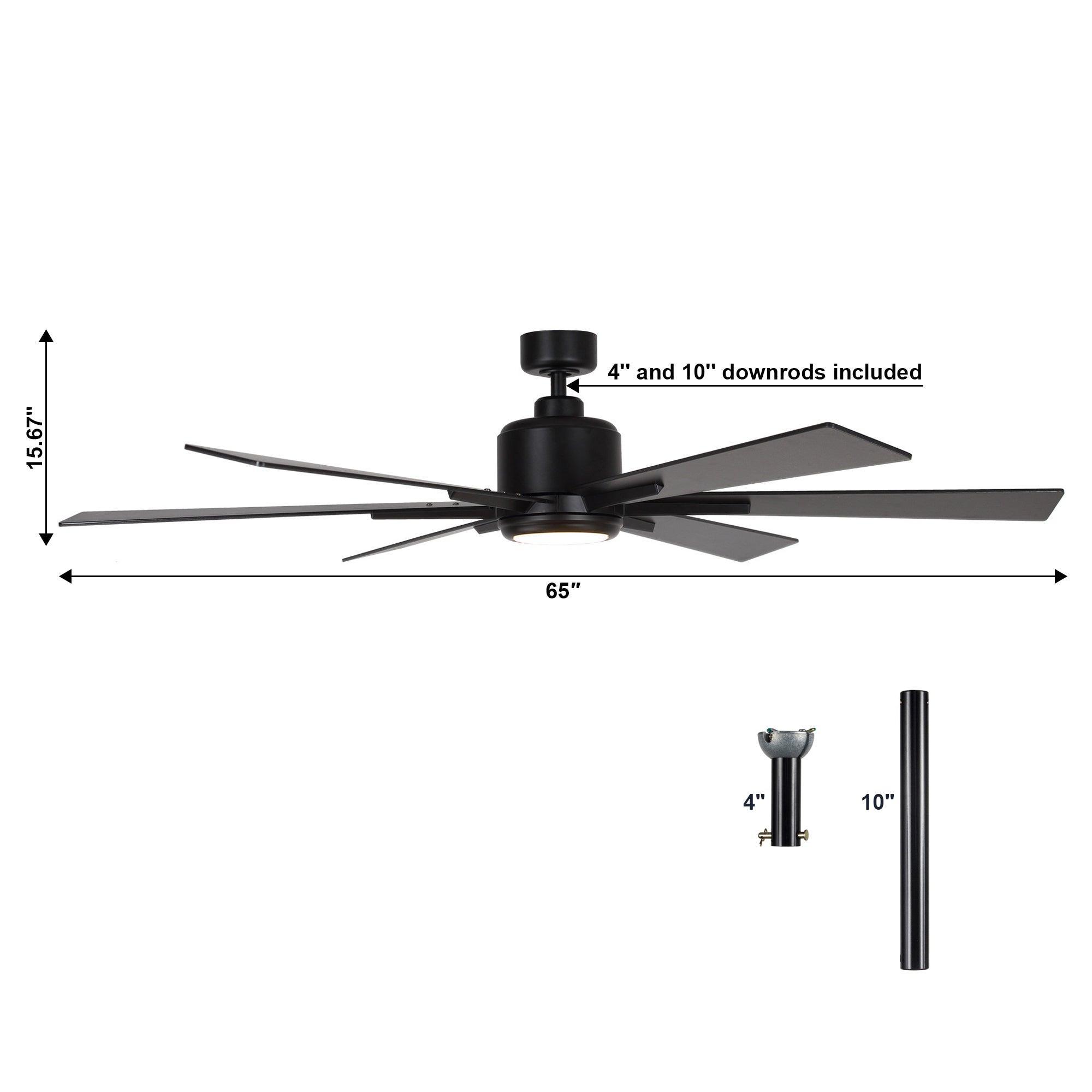 Ventilador de techo industrial Bendan de 65