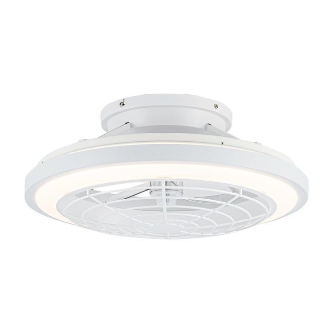 Ventilador de techo reversible empotrado con motor de CC moderno Ikon de 20
