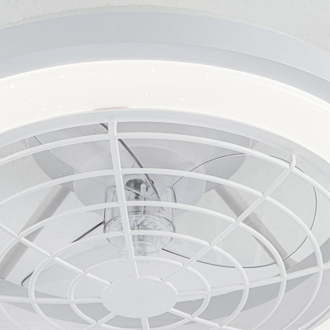 Ventilador de techo reversible empotrado con motor de CC moderno Ikon de 20