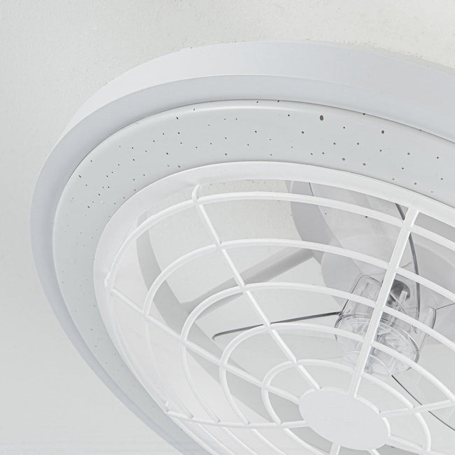 Ventilador de techo reversible empotrado con motor de CC moderno Ikon de 20