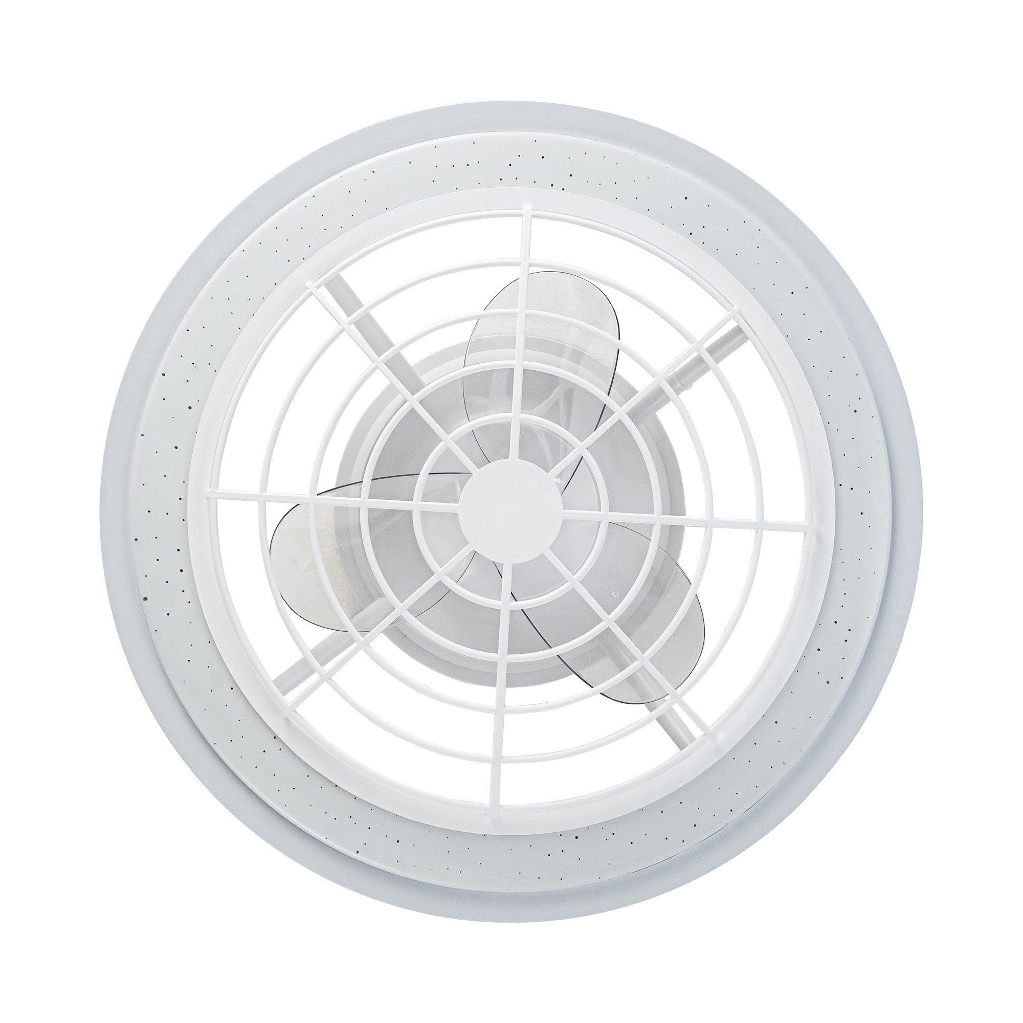 Ventilador de techo reversible empotrado con motor de CC moderno Ikon de 20