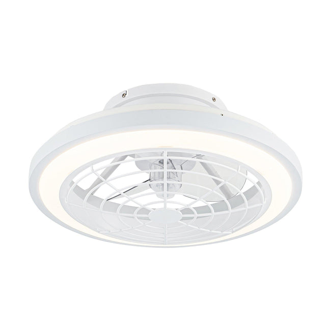 Ventilador de techo reversible empotrado con motor de CC moderno Ikon de 20