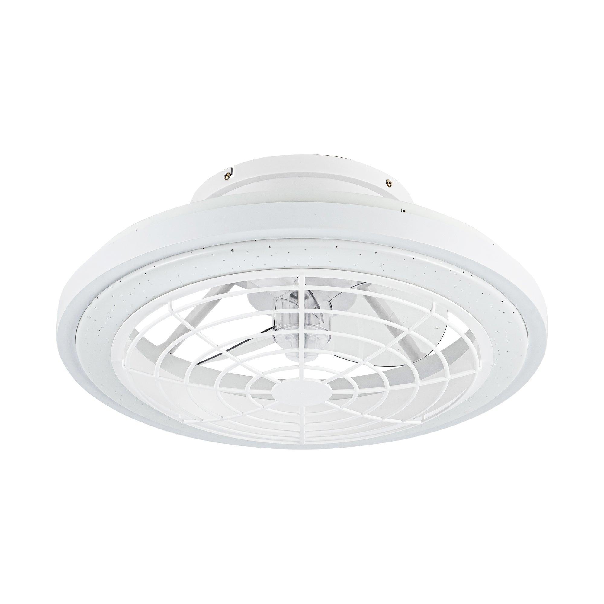 Ventilador de techo reversible empotrado con motor de CC moderno Ikon de 20