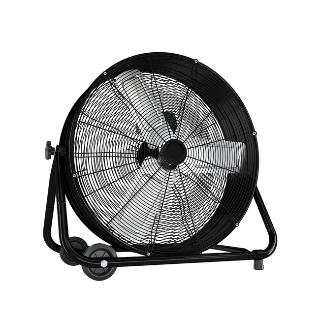 27.5 Inch 3-Speed High Velocity Indoor / Outdoor Industrial Drum Fan with Wheel