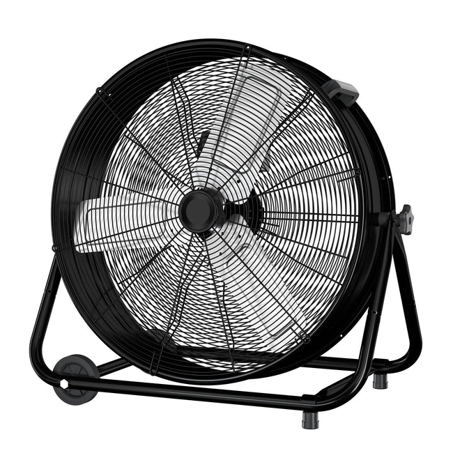 27.5 Inch 3-Speed High Velocity Indoor / Outdoor Industrial Drum Fan with Wheel