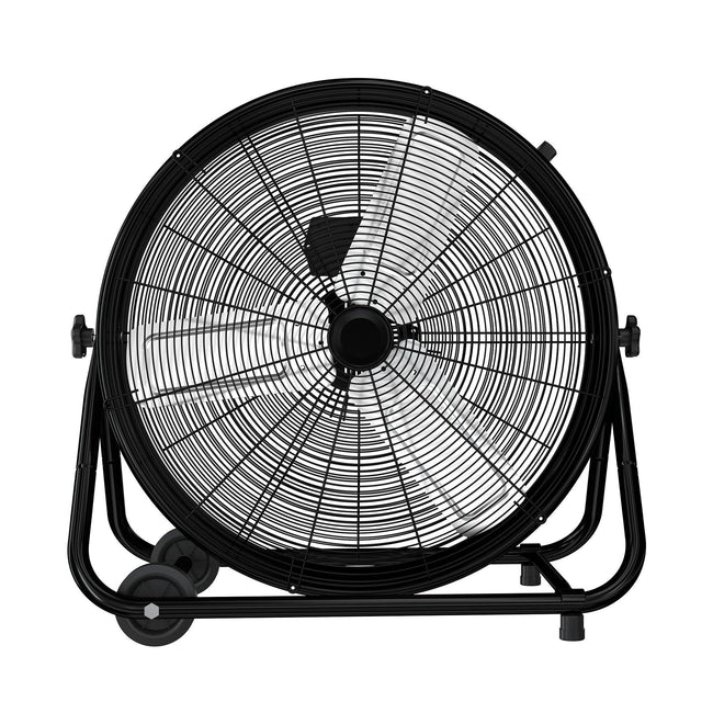 27.5 Inch 3-Speed High Velocity Indoor / Outdoor Industrial Drum Fan with Wheel