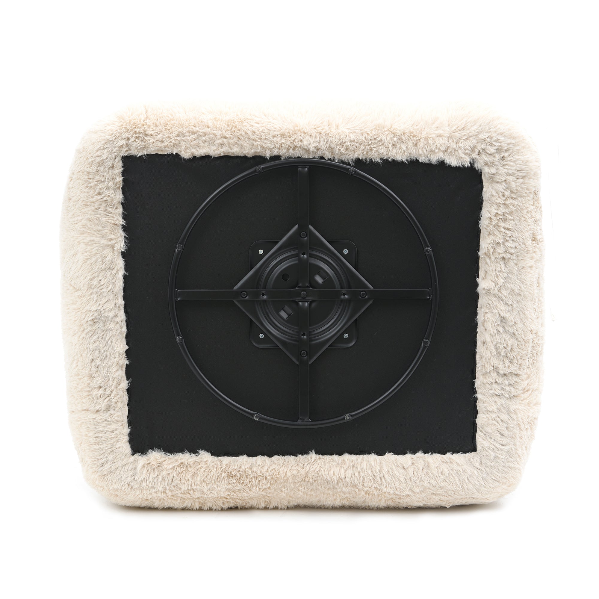 43 Inch Darwen Modern 360-Degree Swivel Chair with Ball Pillow