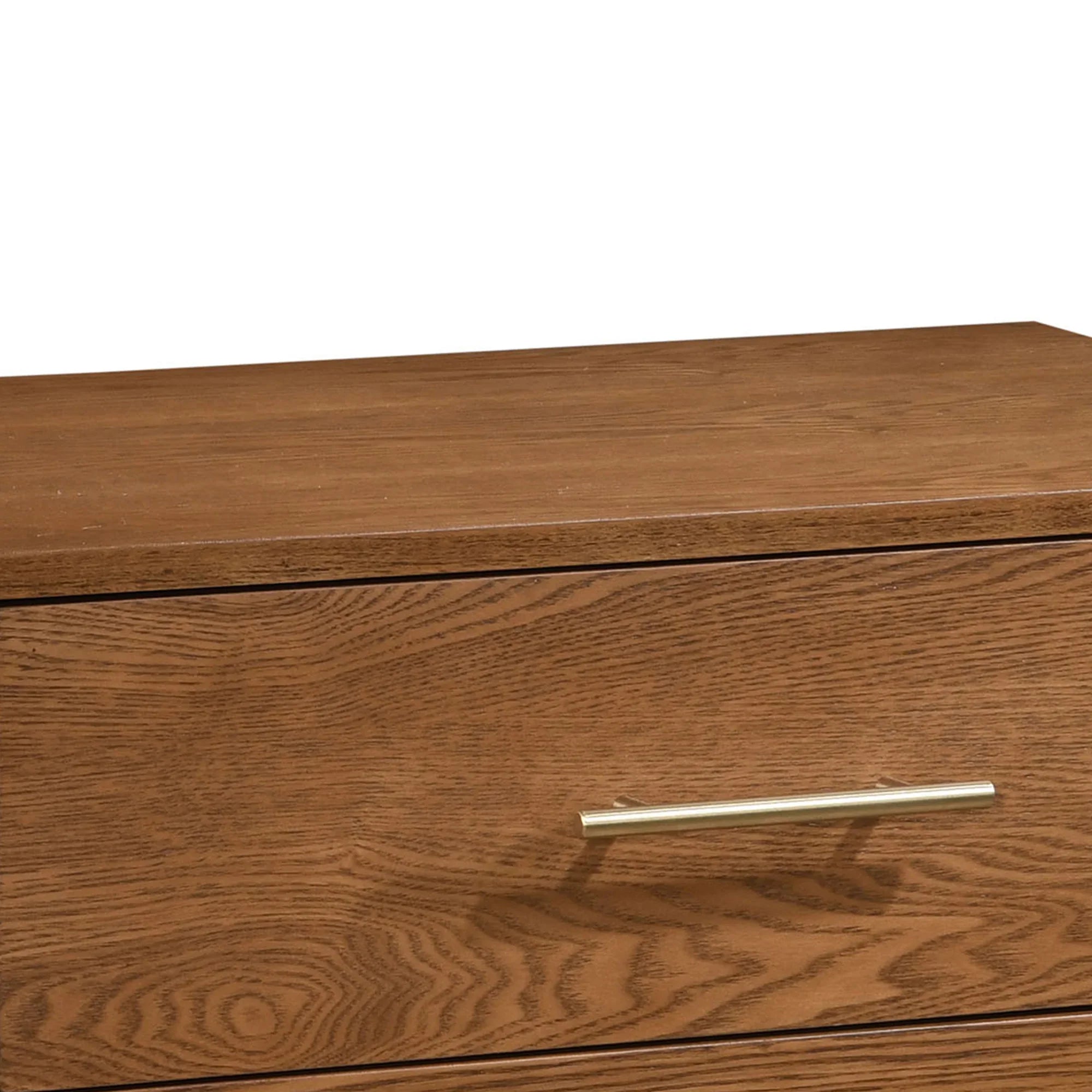 Mesa auxiliar de 40,6 cm en gris estilo granja con puerta estilo granero y estante abierto de Furniture of America