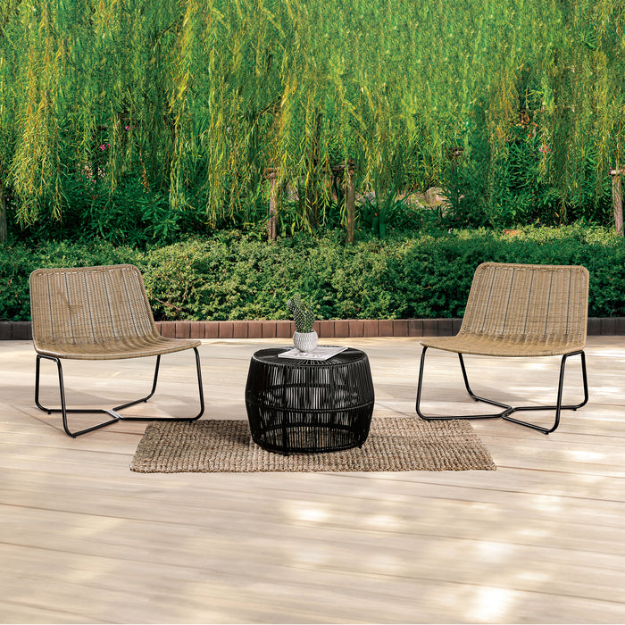Juego de muebles de exterior de 4 piezas con sofá de dos plazas, conjunto de conversación de cuerda para patio con cojines para patio, piscina y jardín.