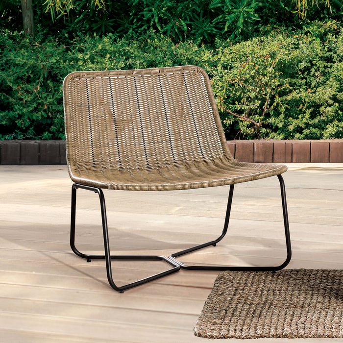 Juego de muebles de exterior de 4 piezas con sofá de dos plazas, conjunto de conversación de cuerda para patio con cojines para patio, piscina y jardín.