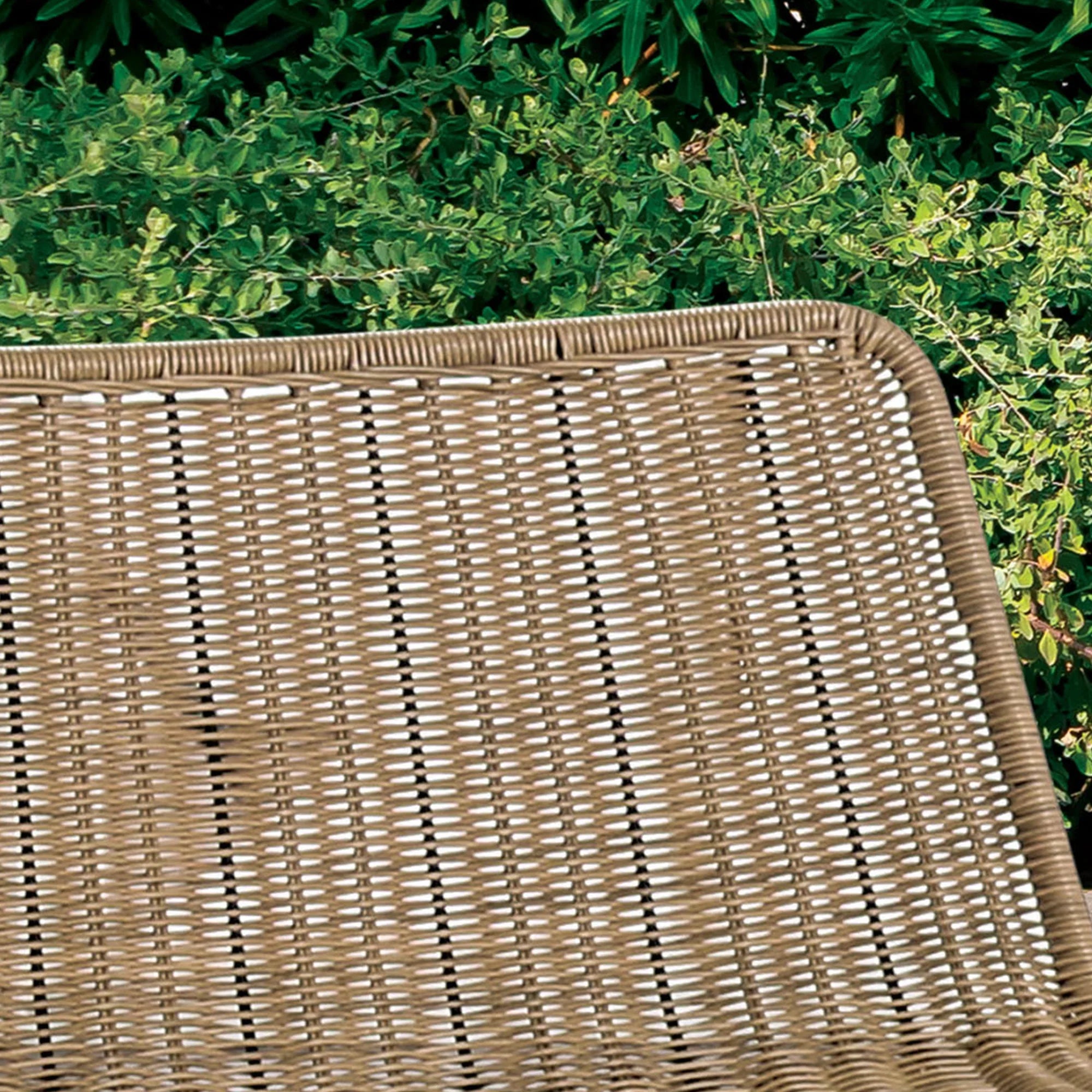 Juego de muebles de exterior de 4 piezas con sofá de dos plazas, conjunto de conversación de cuerda para patio con cojines para patio, piscina y jardín.
