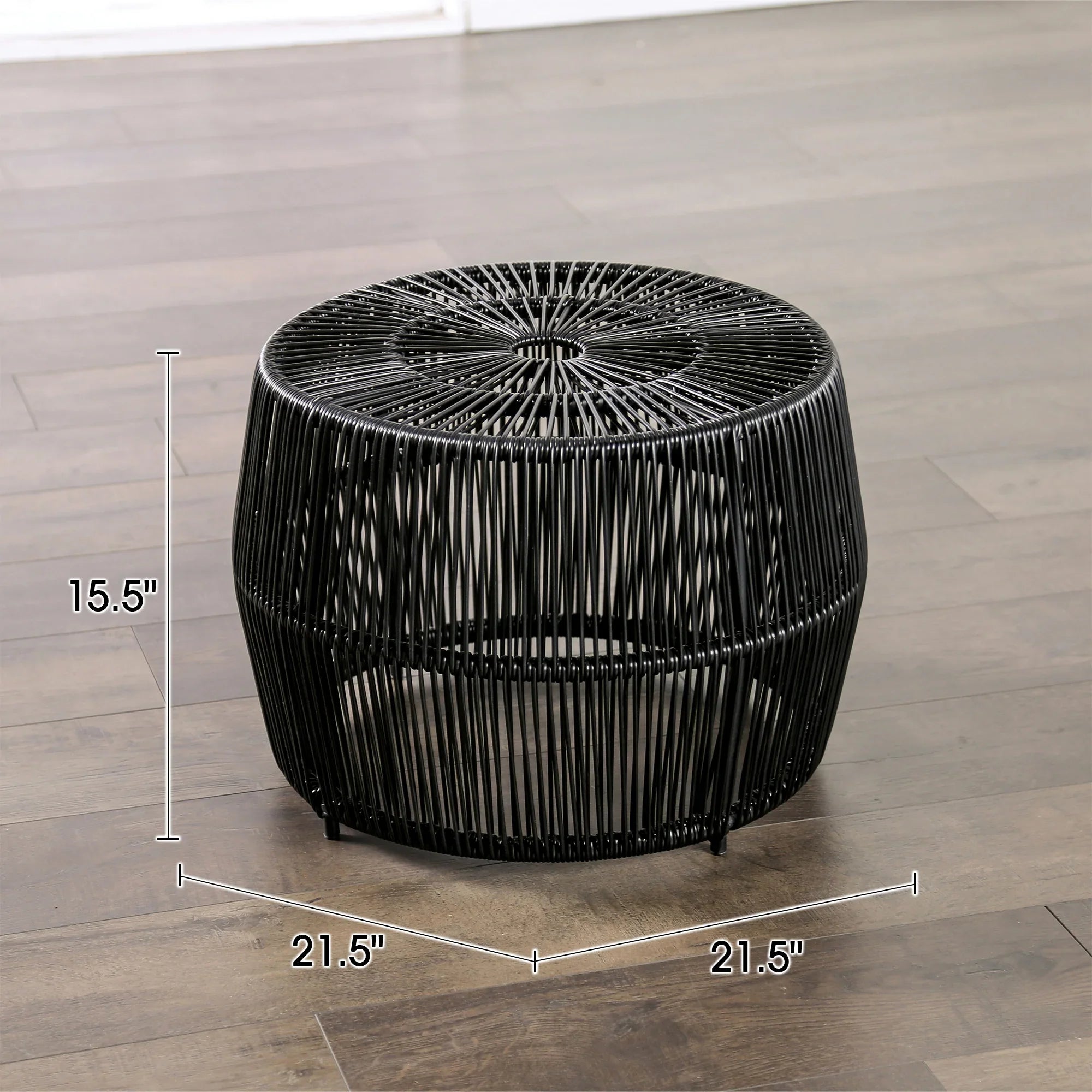Juego de muebles de exterior de 4 piezas con sofá de dos plazas, conjunto de conversación de cuerda para patio con cojines para patio, piscina y jardín.