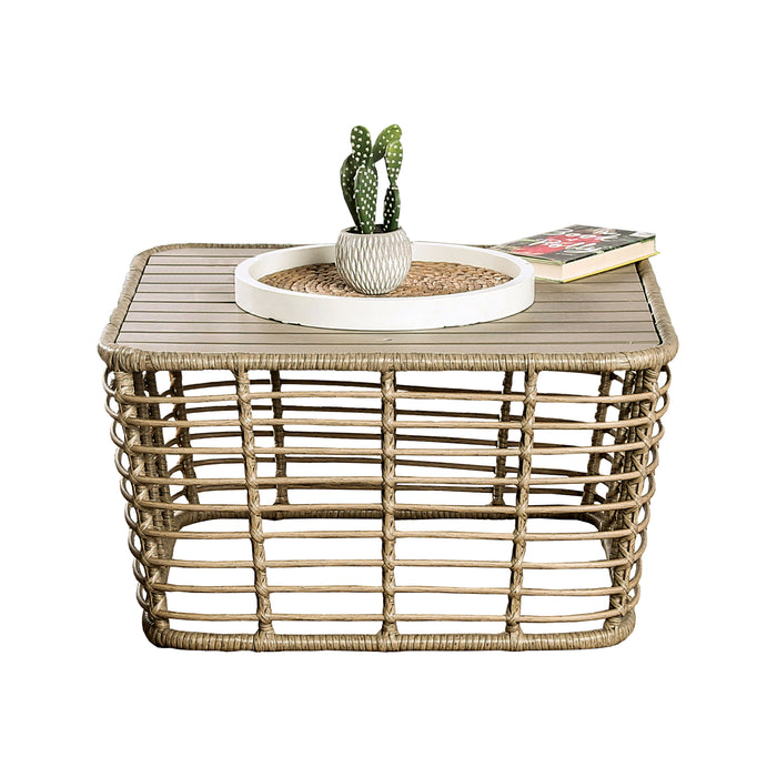 Juego de muebles de exterior de 4 piezas con sofá de dos plazas, conjunto de conversación de cuerda para patio con cojines para patio, piscina y jardín.