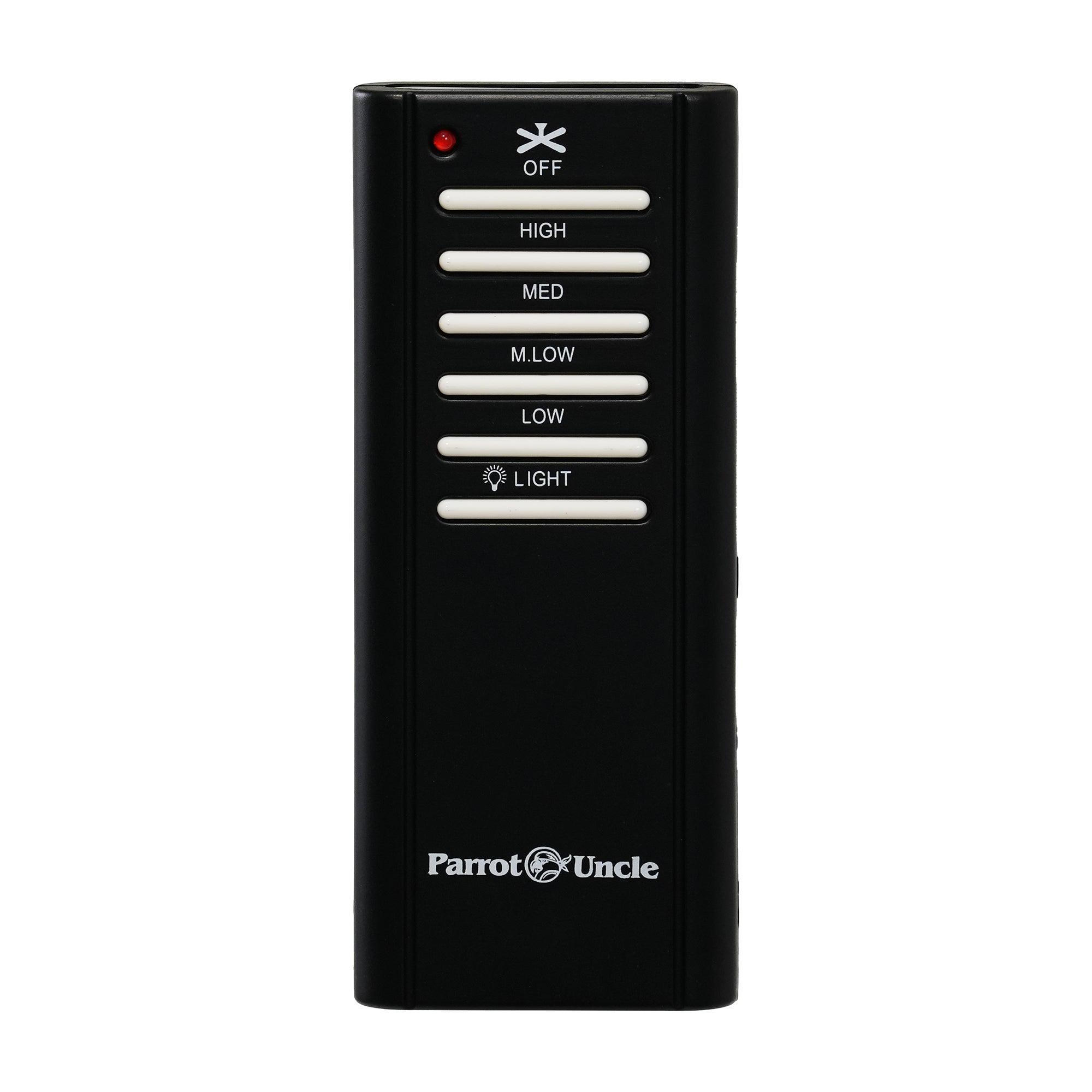 Parrot Uncle Ceiling Fan Remote and Receiver Kit with Wall Holder GA009
