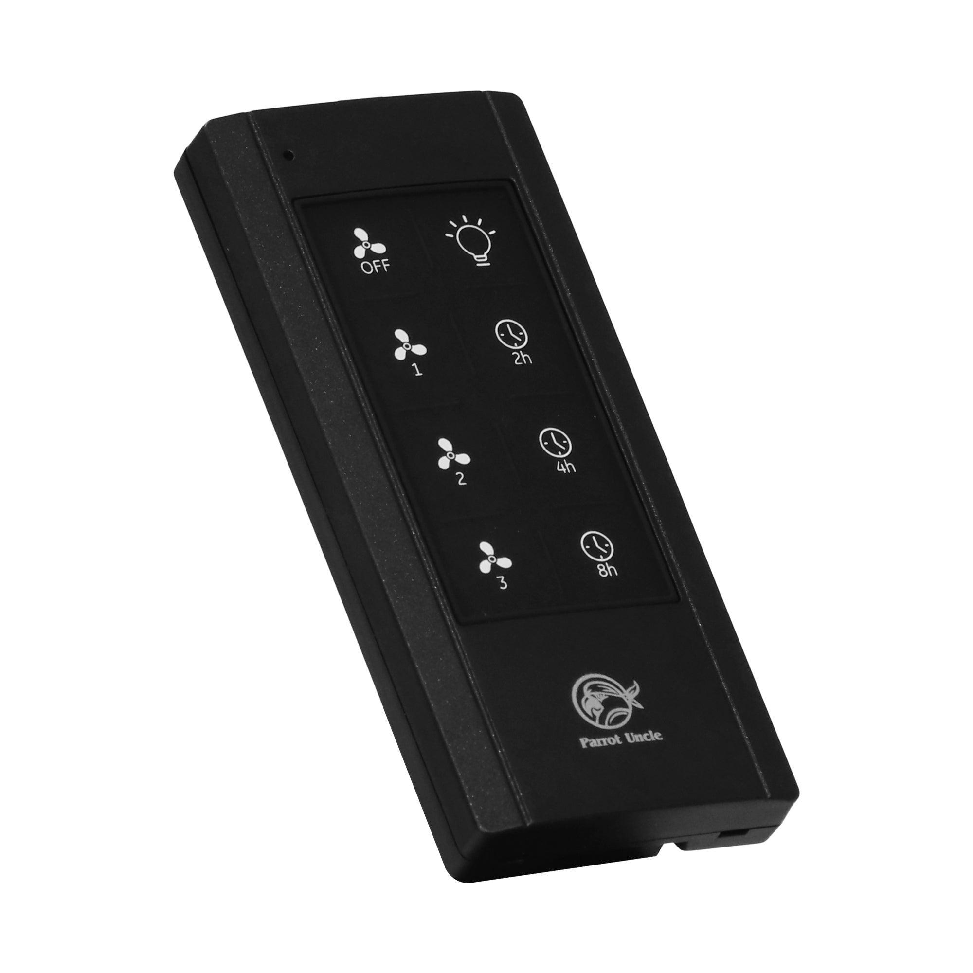 Parrot Uncle AC Ceiling Fan Remote Control and Receiver Kit with Wall Holder GA043