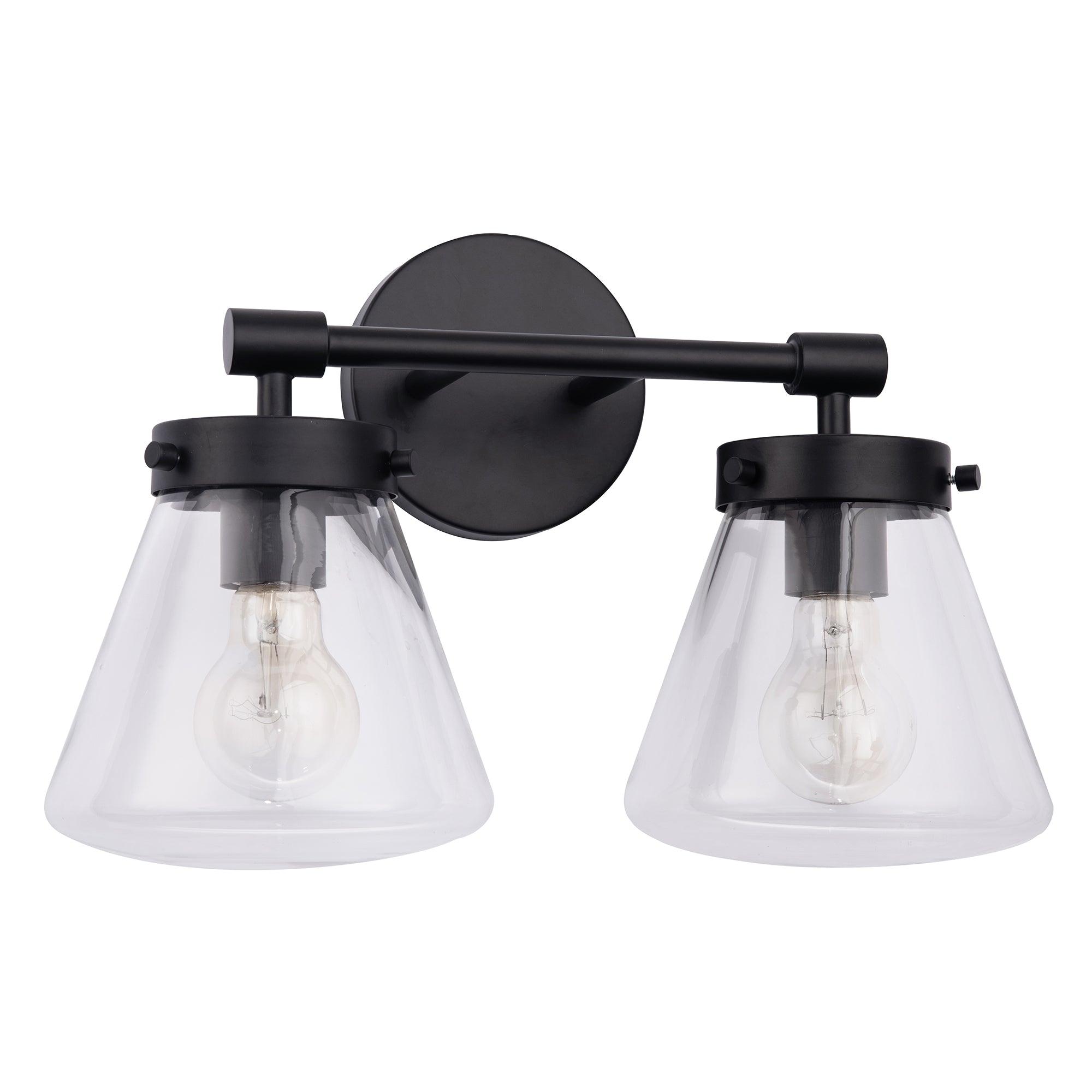 Lámpara de tocador de dos luces Gleam Modern Farmhouse