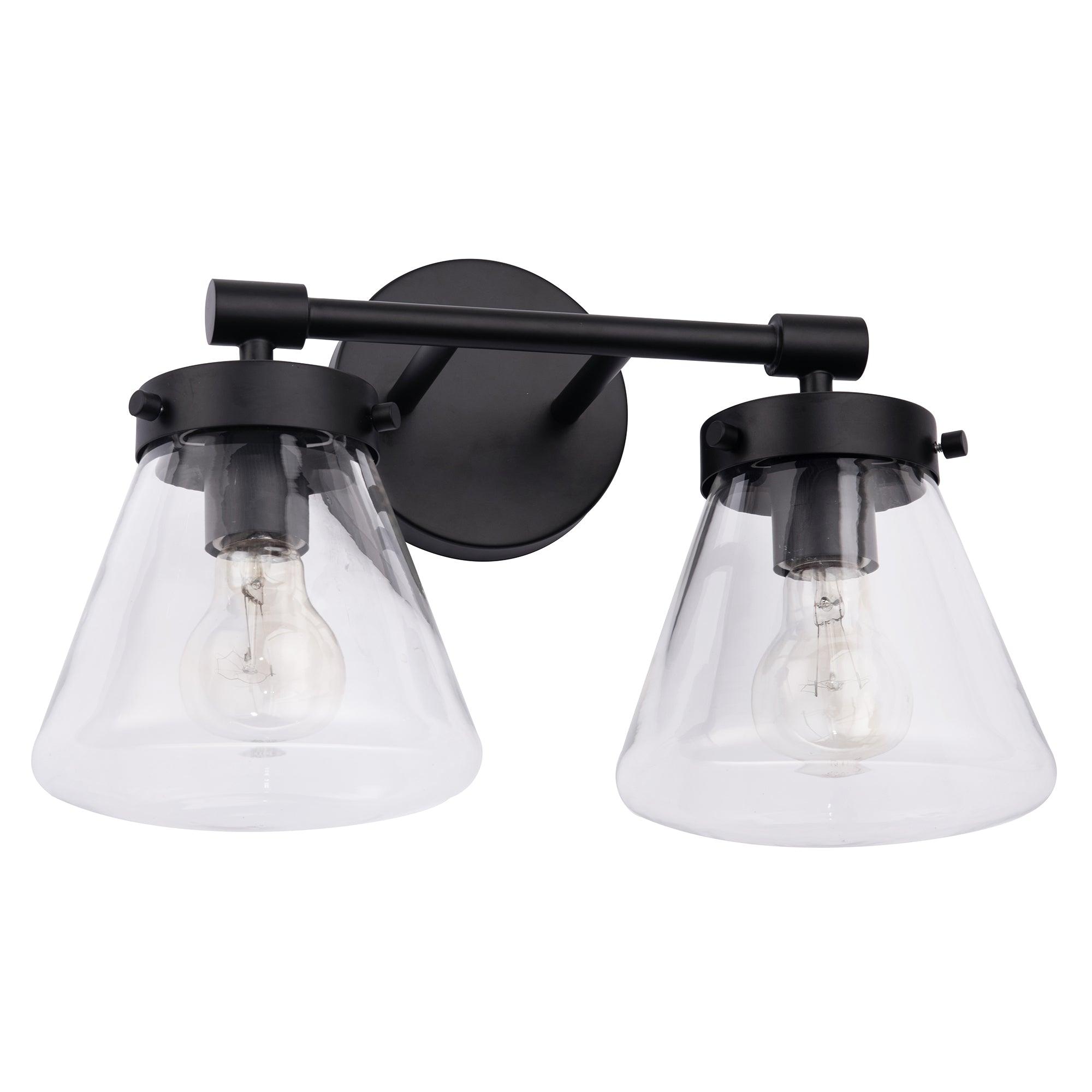 Lámpara de tocador de dos luces Gleam Modern Farmhouse