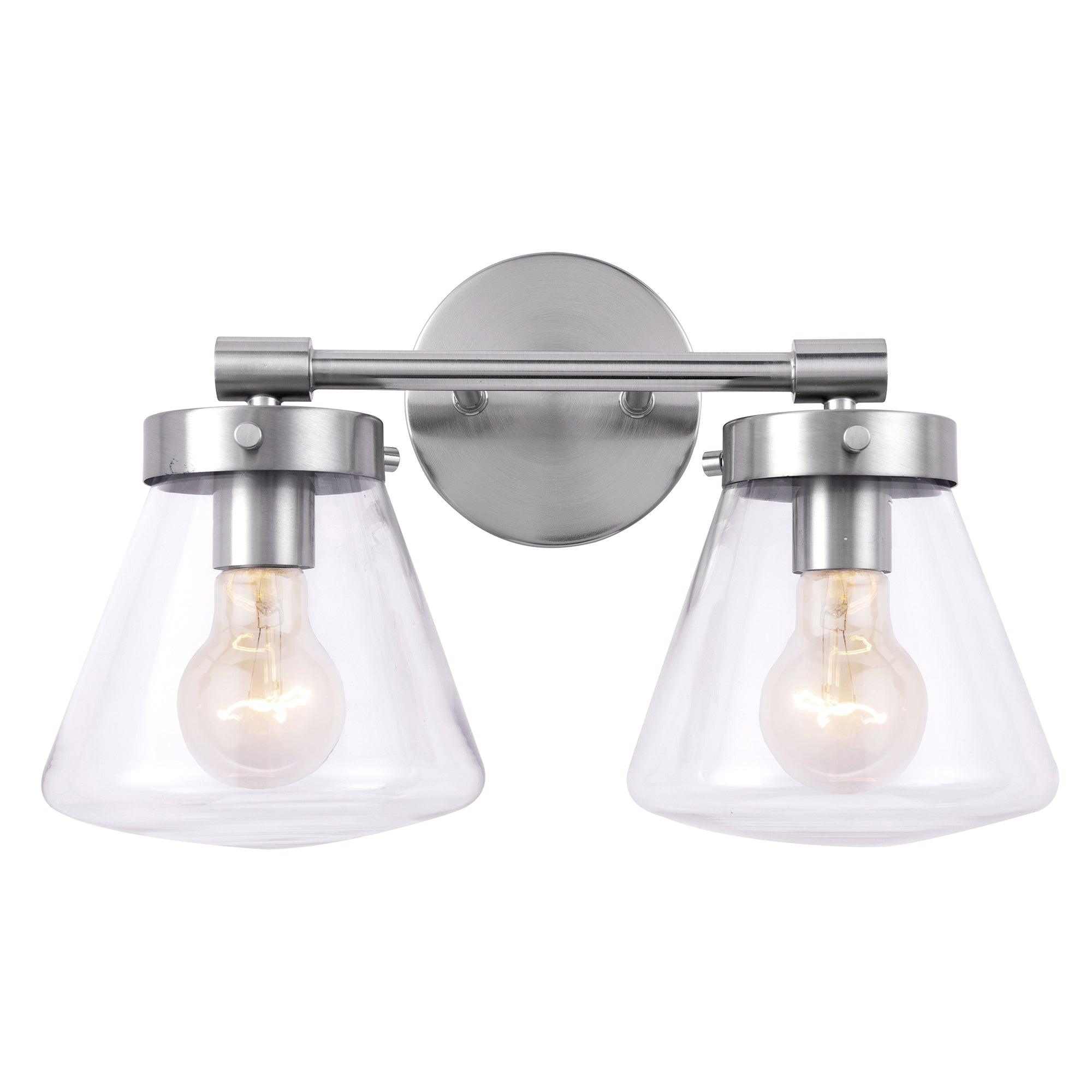 Lámpara de tocador de dos luces Gleam Modern Farmhouse