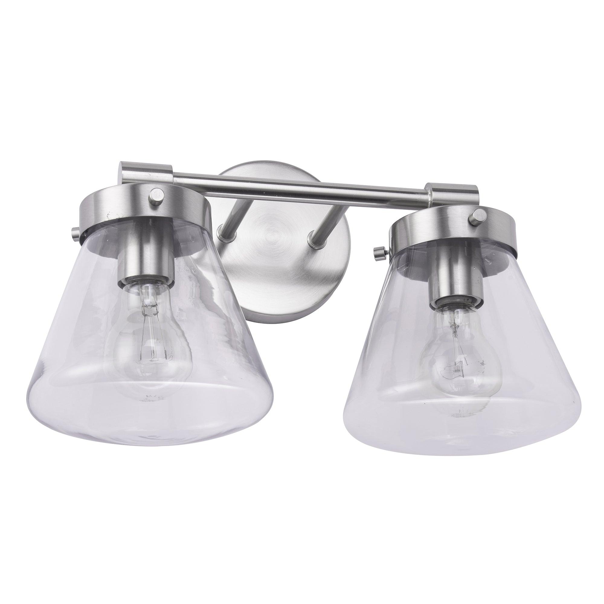 Lámpara de tocador de dos luces Gleam Modern Farmhouse