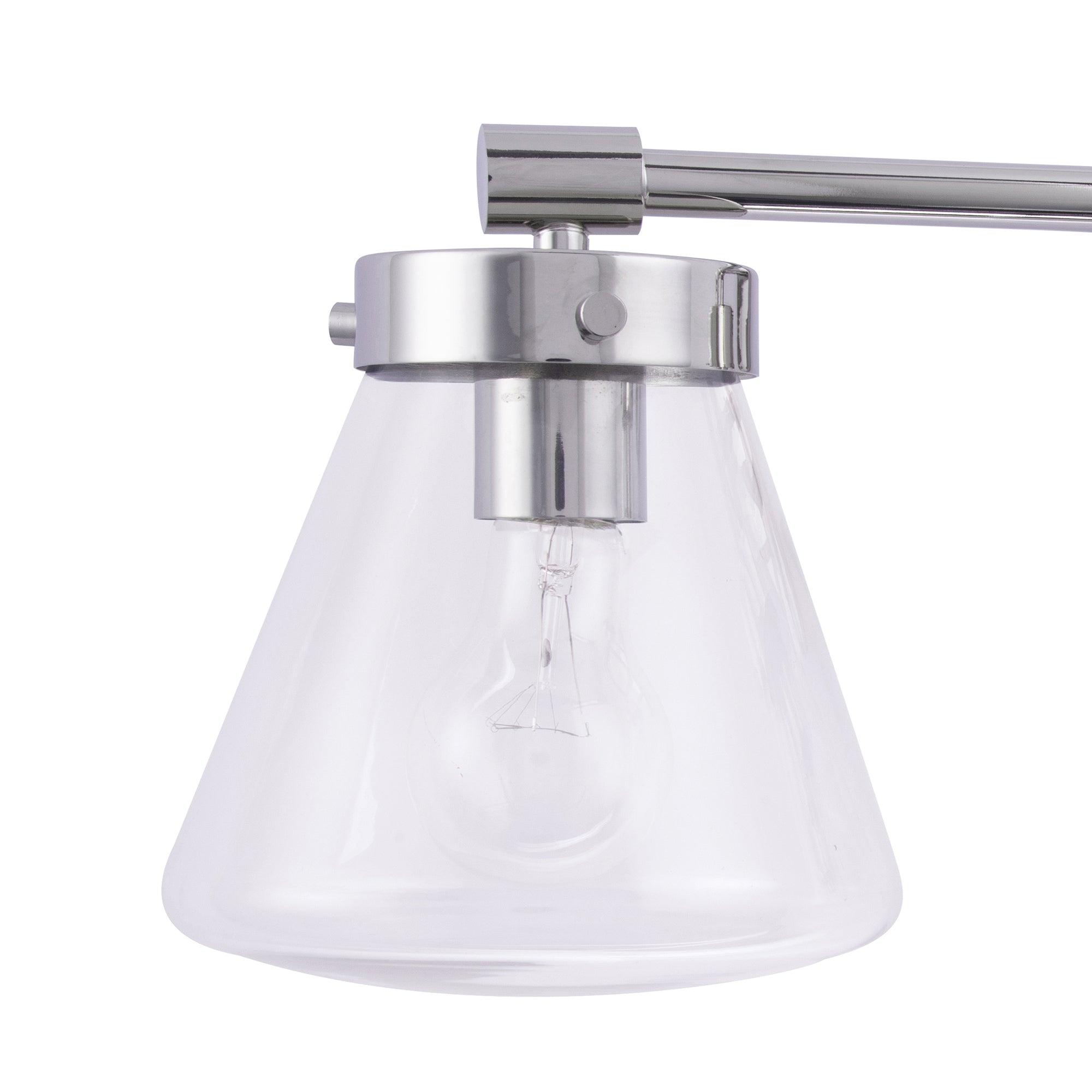 Lámpara de tocador moderna Gleam de 3 luces regulable
