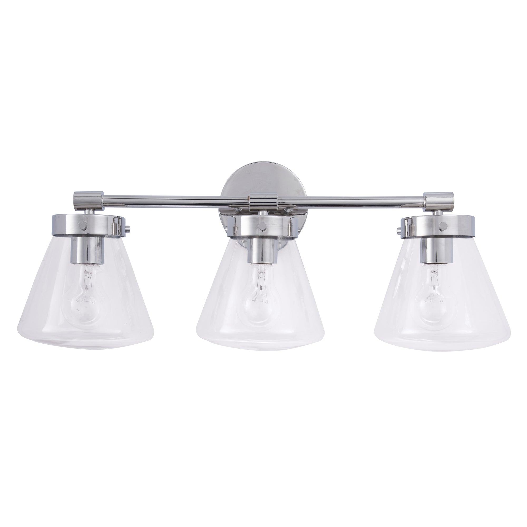 Lámpara de tocador moderna Gleam de 3 luces regulable