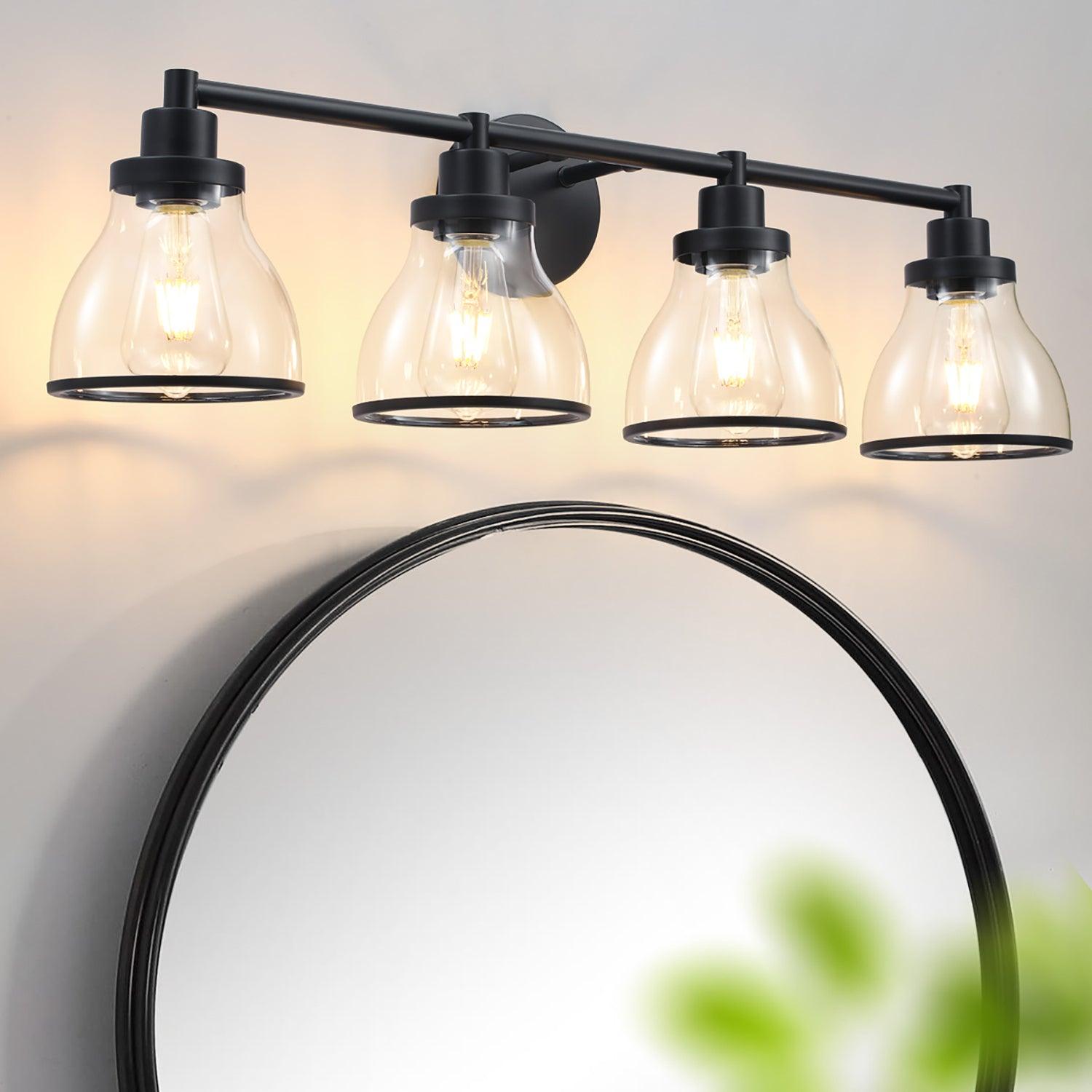 Lámpara de tocador de baño moderna Hermosa de 4 luces